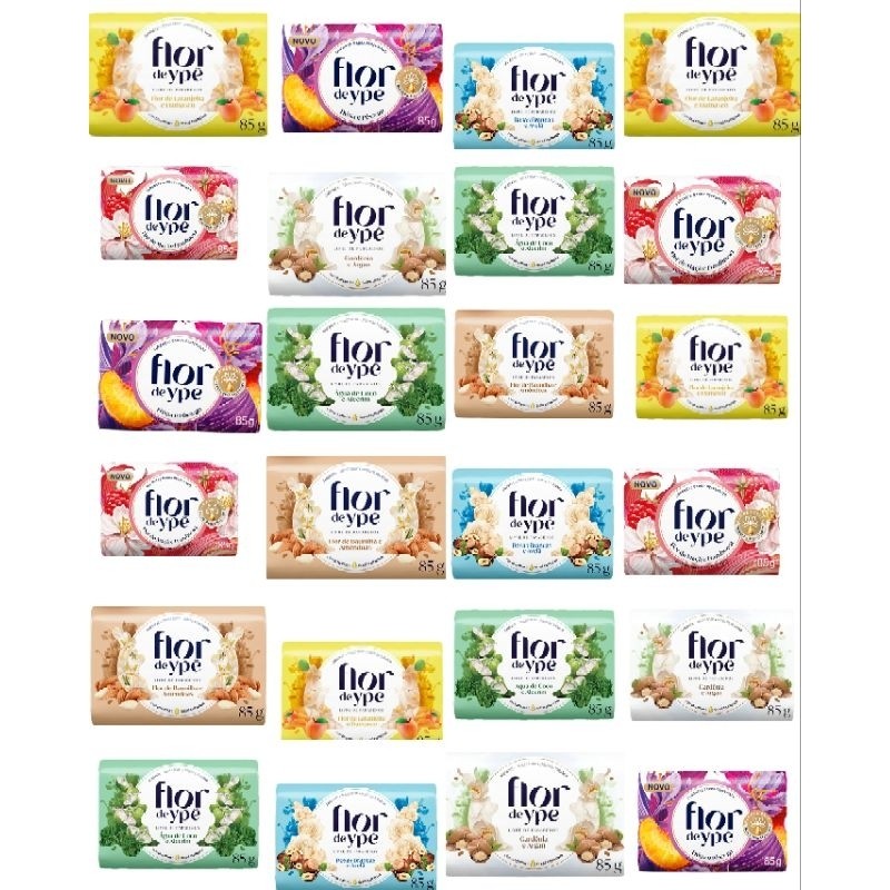 Kit Sabonete Flor de Ypê 85g - 12 Unidades ou 24 unidades (Atacado)