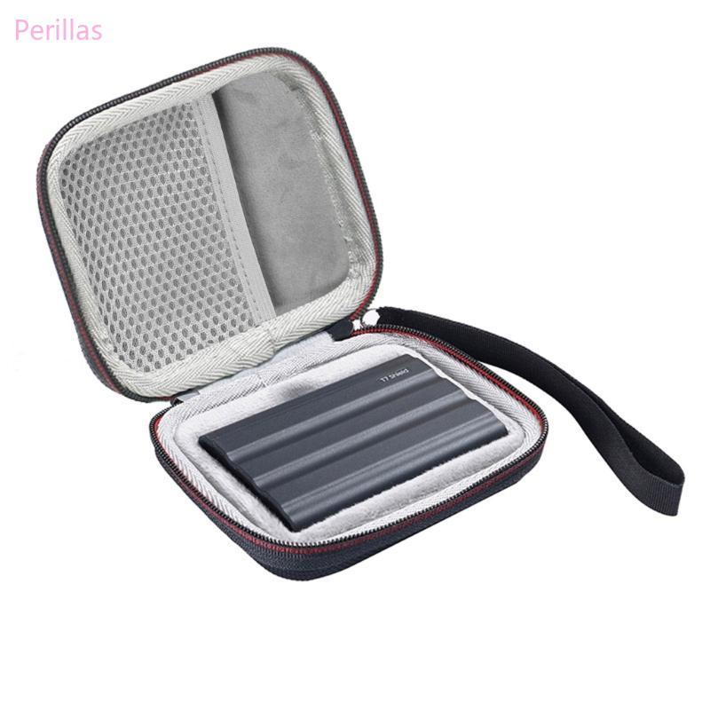 Capa Rígida Perillas EVA Para Bolsa Viagem T7 Shield SSD Anti-Choque Acolchoamento Macio E Bolso Malha
