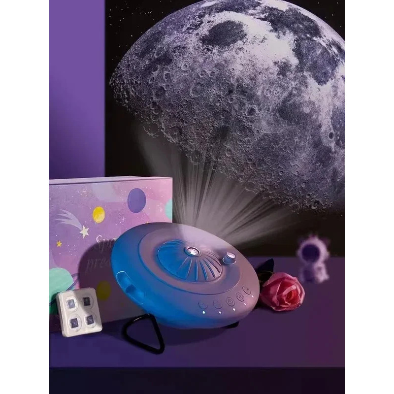 Projetor Galaxy Luz Noturna Céu Estrelado 360 ° Lâmpada De Planetário Giratória Para Quarto De Crianças , Presente De Di