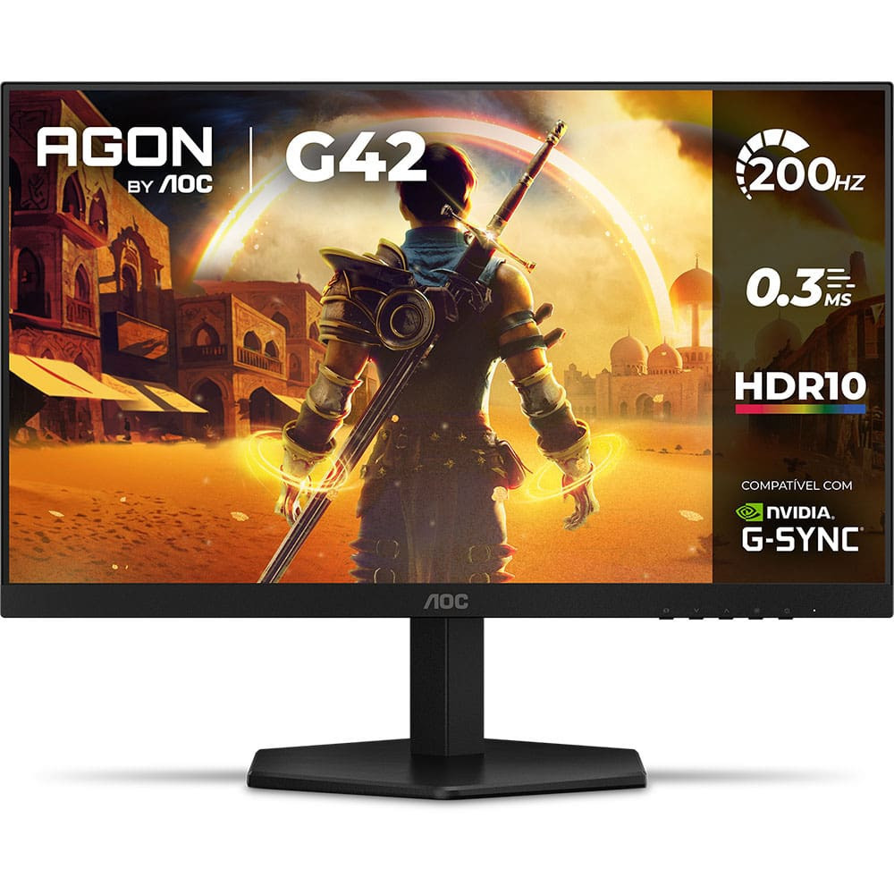 Monitor Gamer AOC 24G42HE/57 200HZ/0,3MS/23,8 em Oferta na Shopee