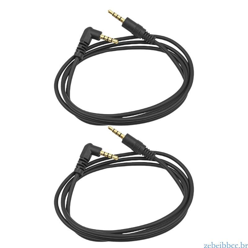 zebeibbcbr 2 Unidades 3 5 Mm Auxiliar 4 Seções Fio 1 M Comprimento Para Conexão Pequeno Espaço