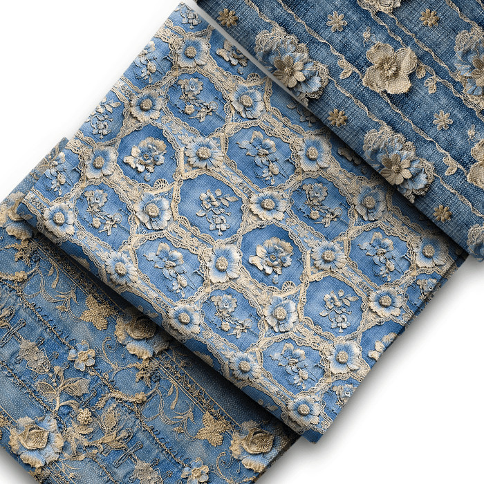 Tecido Sarja Impermeável Jeans Vintage Floral Estampas 100% Algodão Bolsas Luxo Artigos De Ateliê