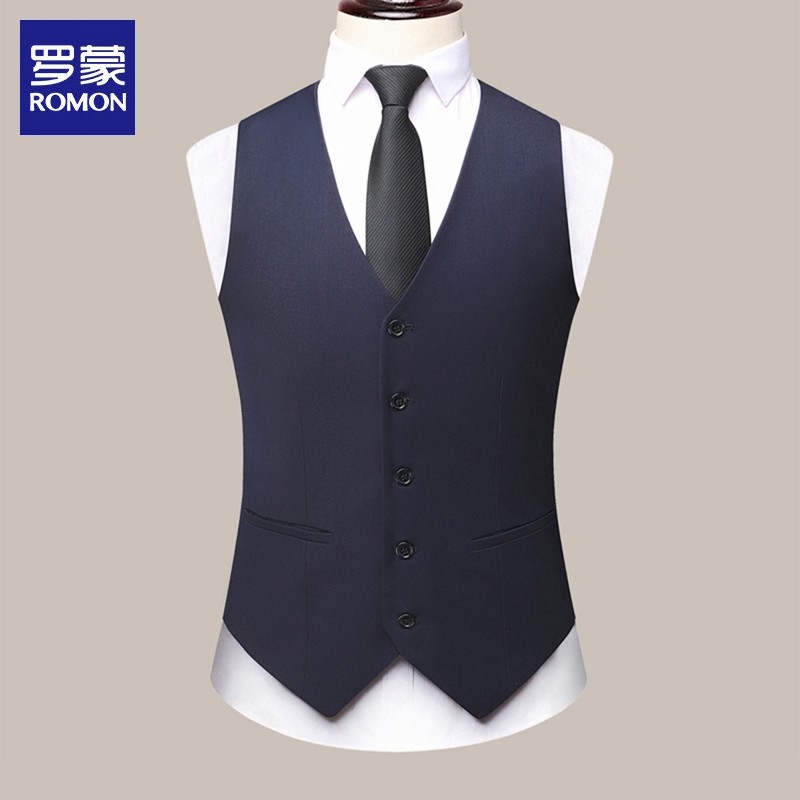 Romon terno colete masculino 2026 verão novo estilo na moda terno Formal negócios Casual terno colete masculino