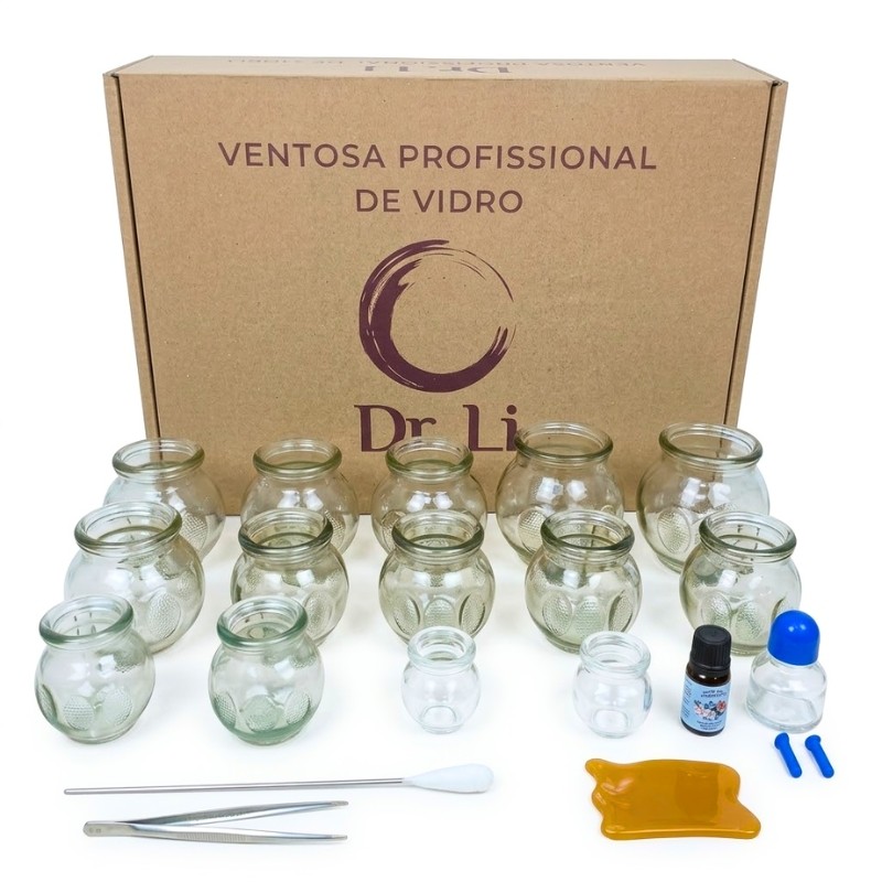 Kit Ventosa De Vidro Terapia Com 14 Peças Completo em Oferta na Shopee