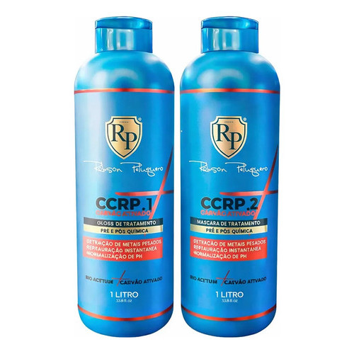 Kit CCRP+ Carvão Ativado 1 Litro Robson Peluquero