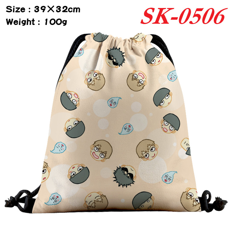 Mob Psycho 100 Cartoon Color Canvas Kids Bolsa Com Cordão De Estudante Presentes
