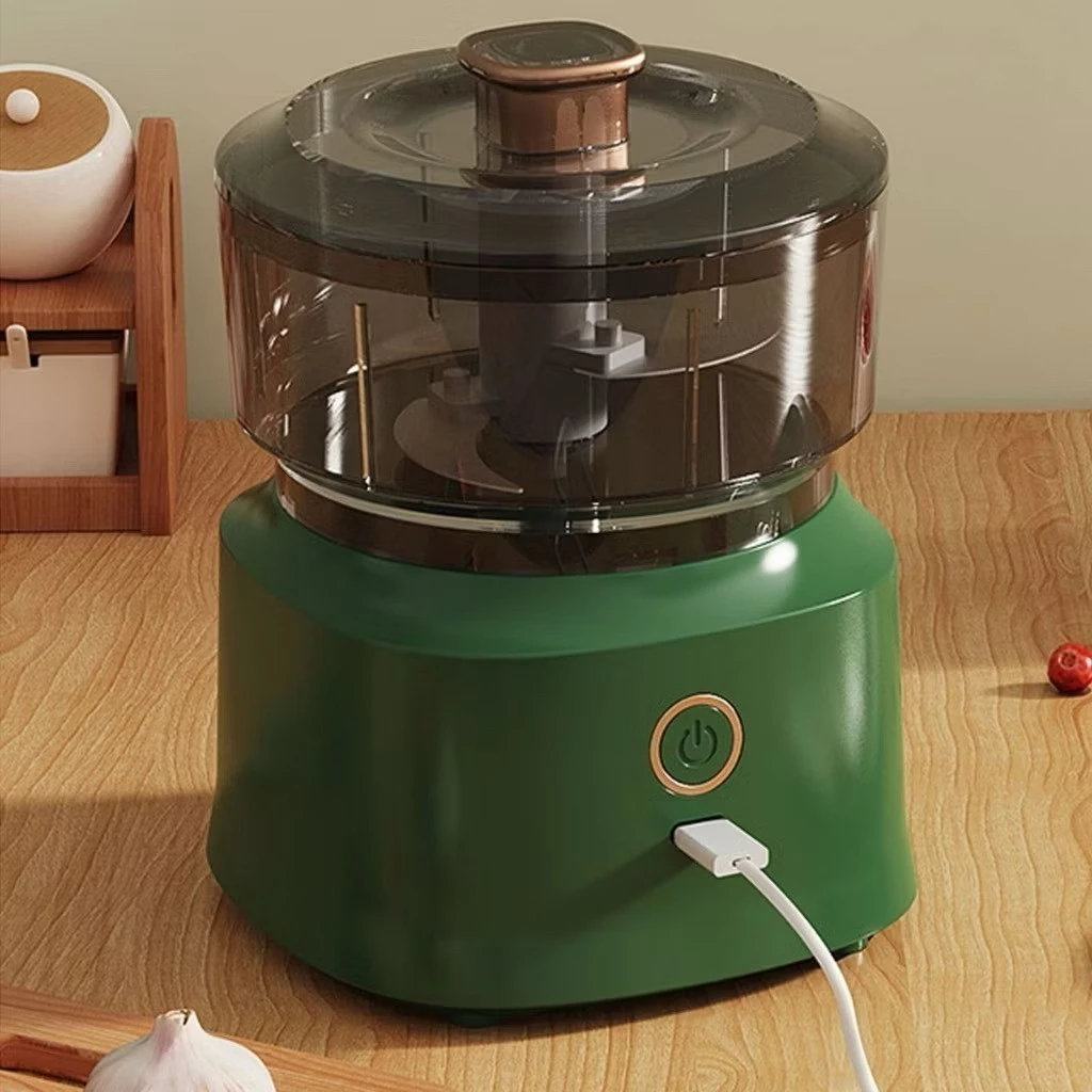 Mini Processador De Alimentos Elétrico Picador De Alho Triturador De Pimenta 350ml