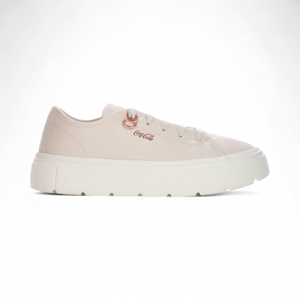 Tênis Coca Cola Harmony Class Town Off White - Feminino