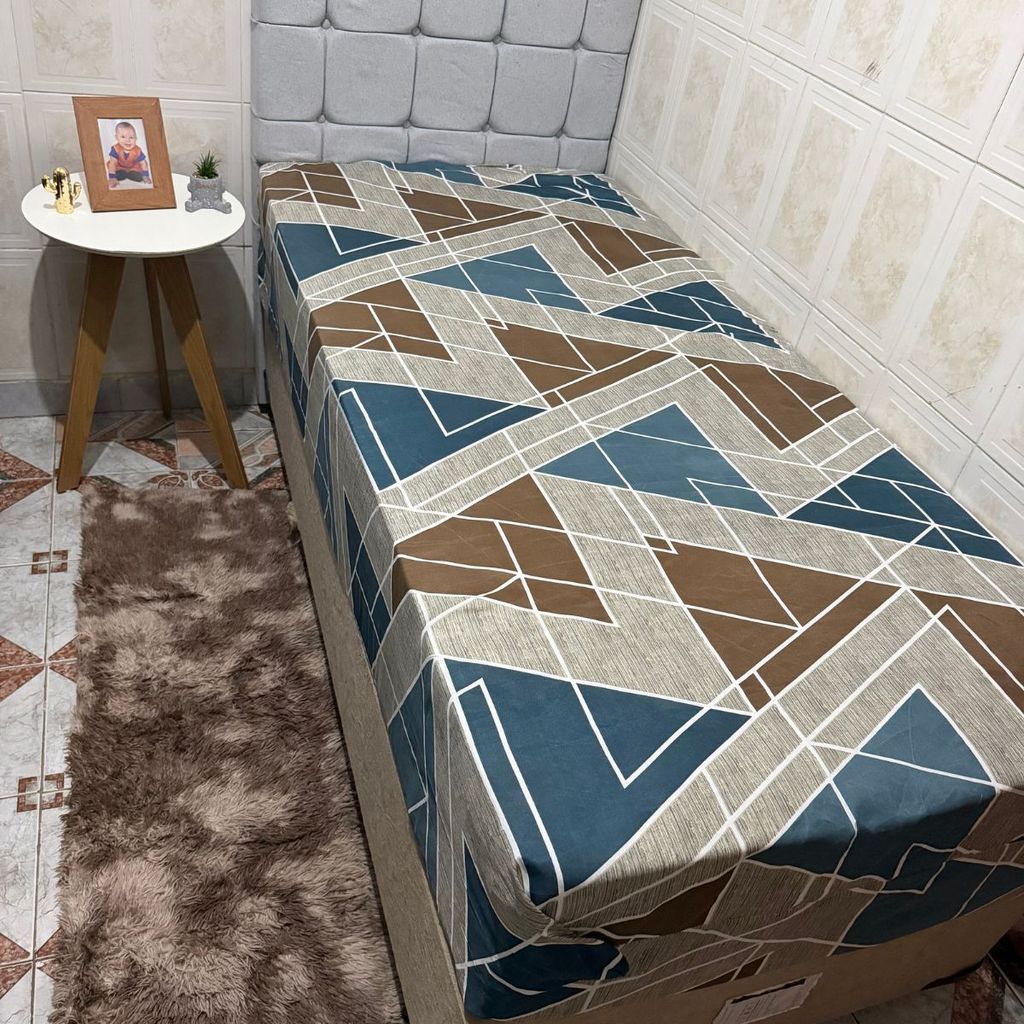 Capa Para Colchão Solteiro com Zíper Estampada