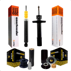 01 Amortecedor Dianteiro Traseiro Cofap + Kit Axios Gm Celta