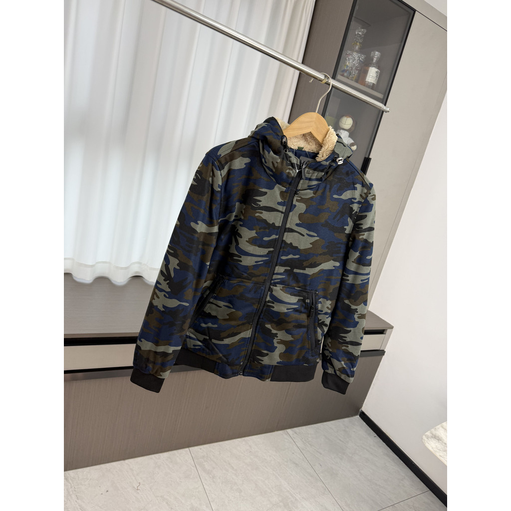 Recomendação de qualidade!Lã grossa!Roupas masculinas de comércio exterior roupas masculinas ao ar livre Casual com capu