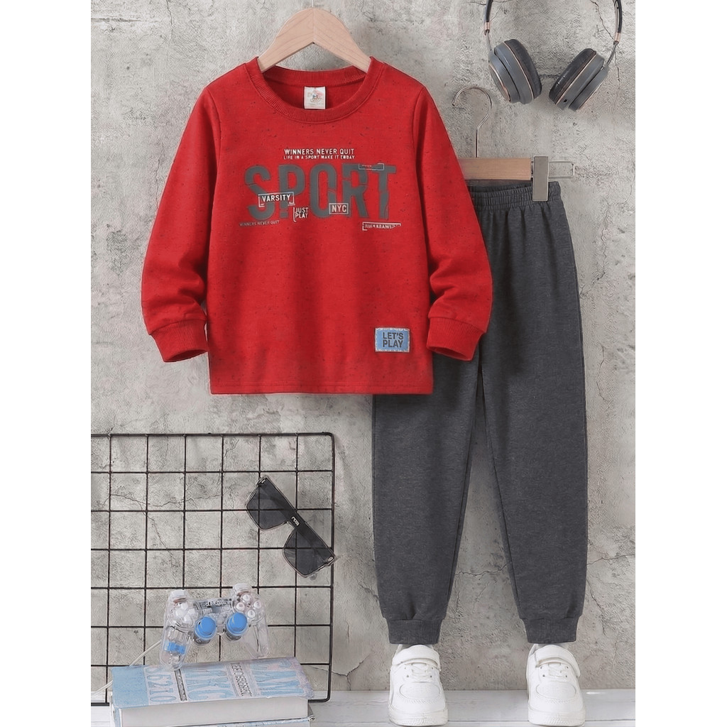 Conjunto Infantil Menino Moletom Quentinho Flanelado Calça Jogger Estampas Sortidas 04 ao 14