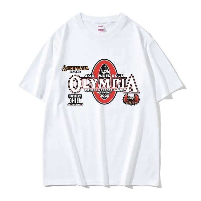 Camiseta Masculina Academia Olympia Legend Lançamento 100% algodão Unissex Plus Size Oversized Premium - Estampaê