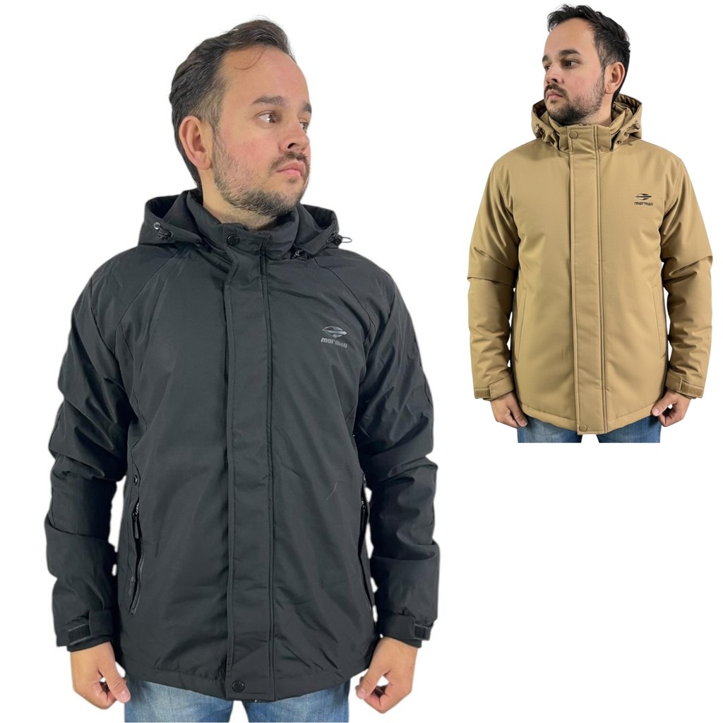 Jaqueta Mormaii Masculina Impermeável com Capuz Original Sarja Casual Inverno
