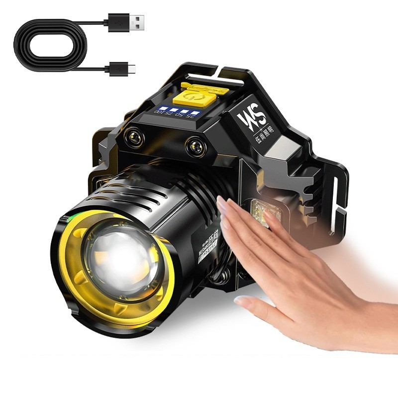 Lanterna De Cabeca Profissional Led Prova D'água Farol De Cabeça Potente Forte