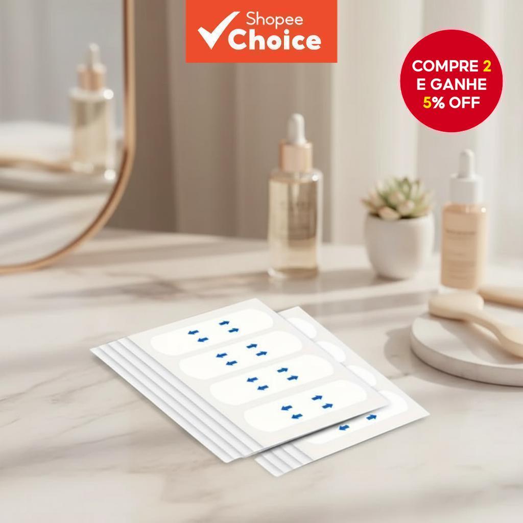 28/60/120 Fitas Transparentes para Lifting Facial, Tiras Invisíveis para Papada, Sem Conservantes em Oferta na Shopee