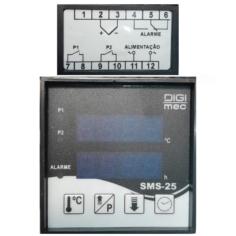 RELE TEMPO TEMPERATURA SMS 25 300C J 90 240VCA J DIGIMEC