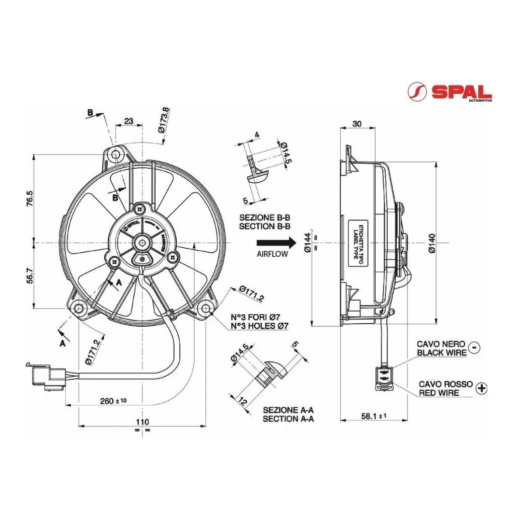Ventoinha Radiador Xt 660z Xt660 Xt660r Mt03 Mt-03 Original Yamaha Spal 10072 — imagem 2 de 2