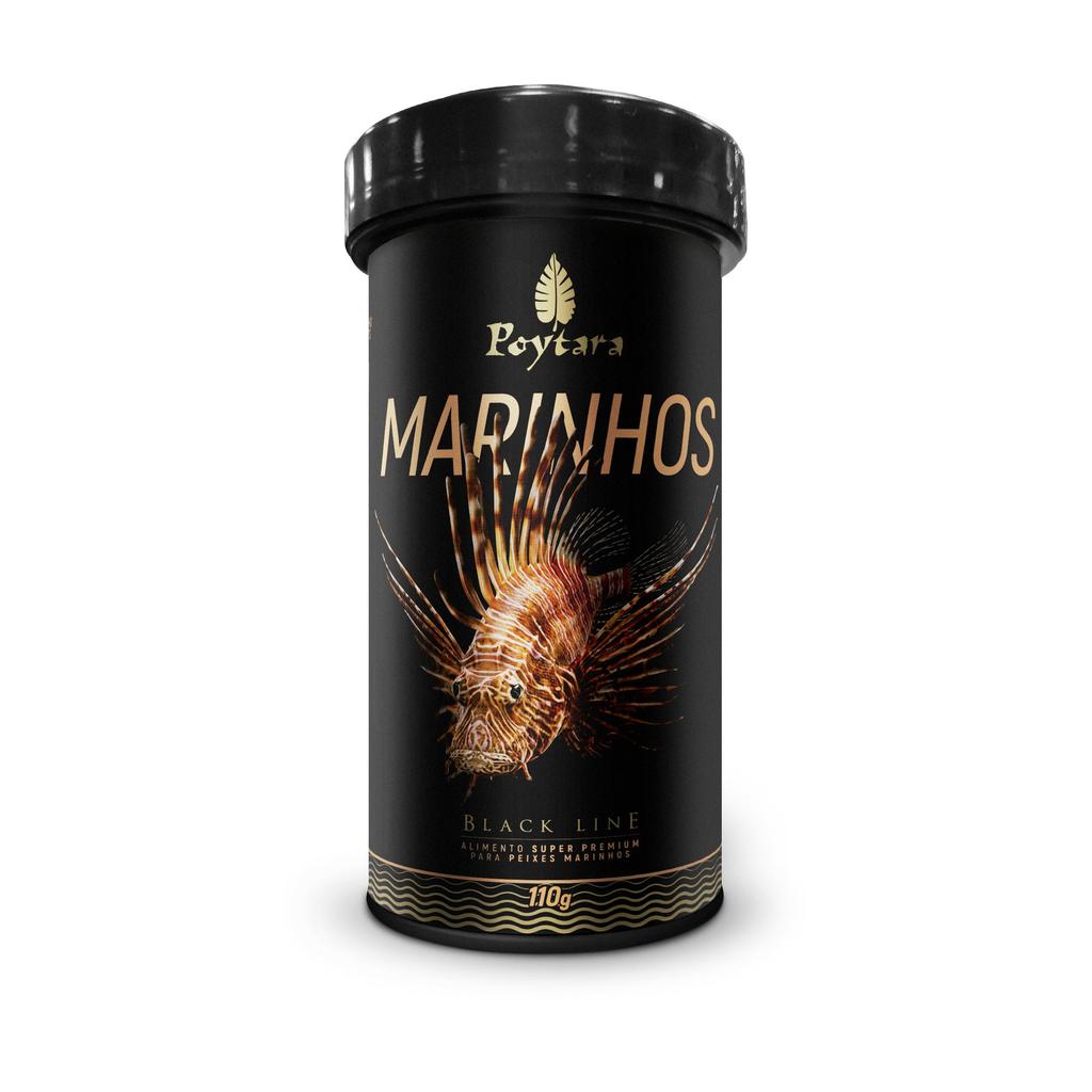RACAO POYTARA  BLACK LINE MARINHOS PELLETS G 110G