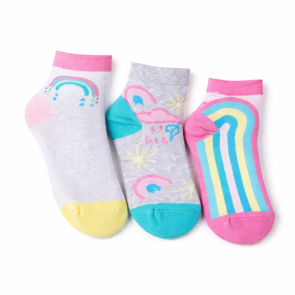 Kit 3 Pares de Meias Infantis Duck Algodão Estampadas Conforto Diário Tamanho 22 ao 29 em Oferta na Shopee