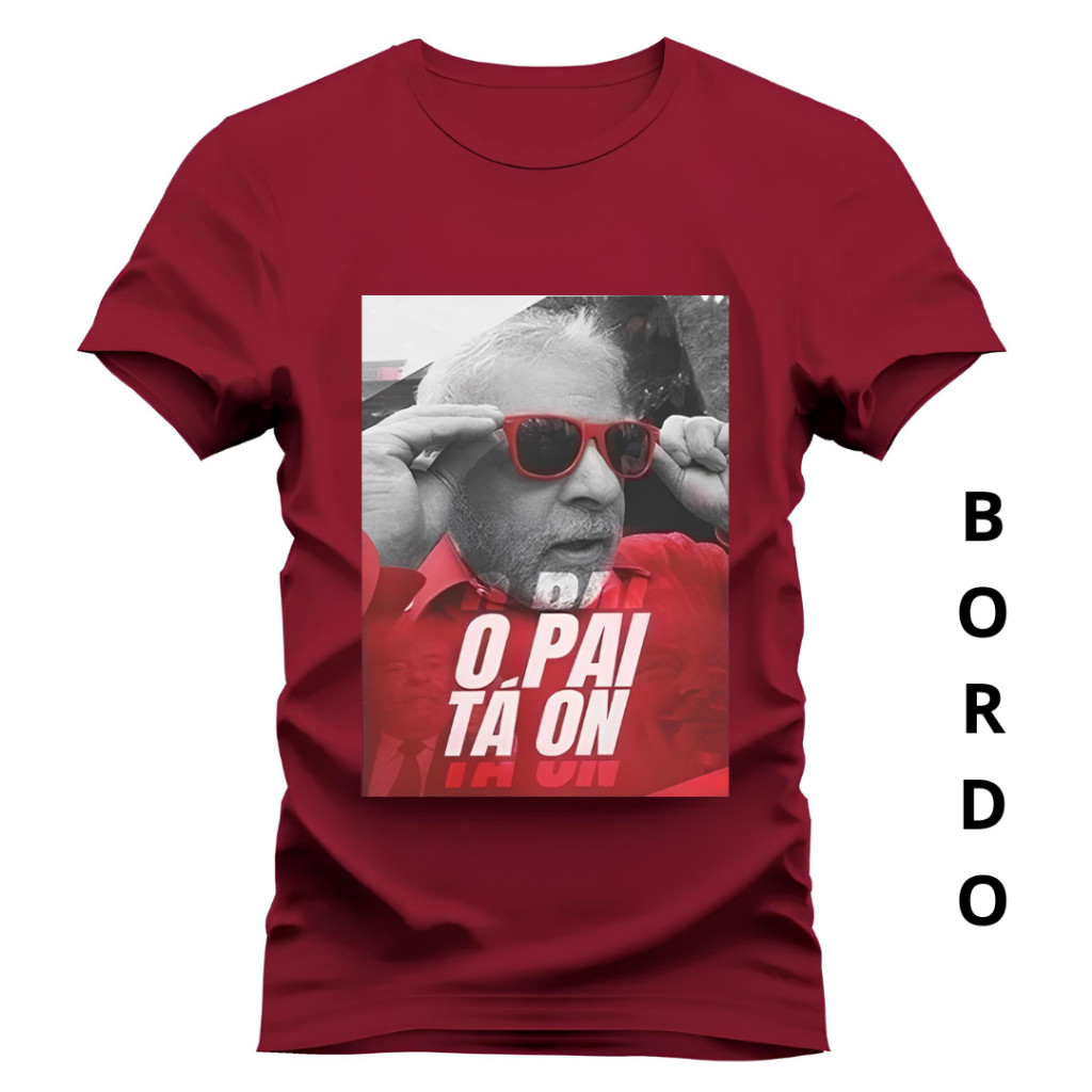 Camiseta O Pai Ta On Camisa Unissex 100% Algodao Penteado Camisete Meme Conforto Qualidade Premium