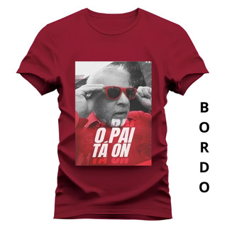 Camiseta O Pai Ta On Camisa Unissex 100% Algodao Penteado Camisete Meme Conforto Qualidade Premium