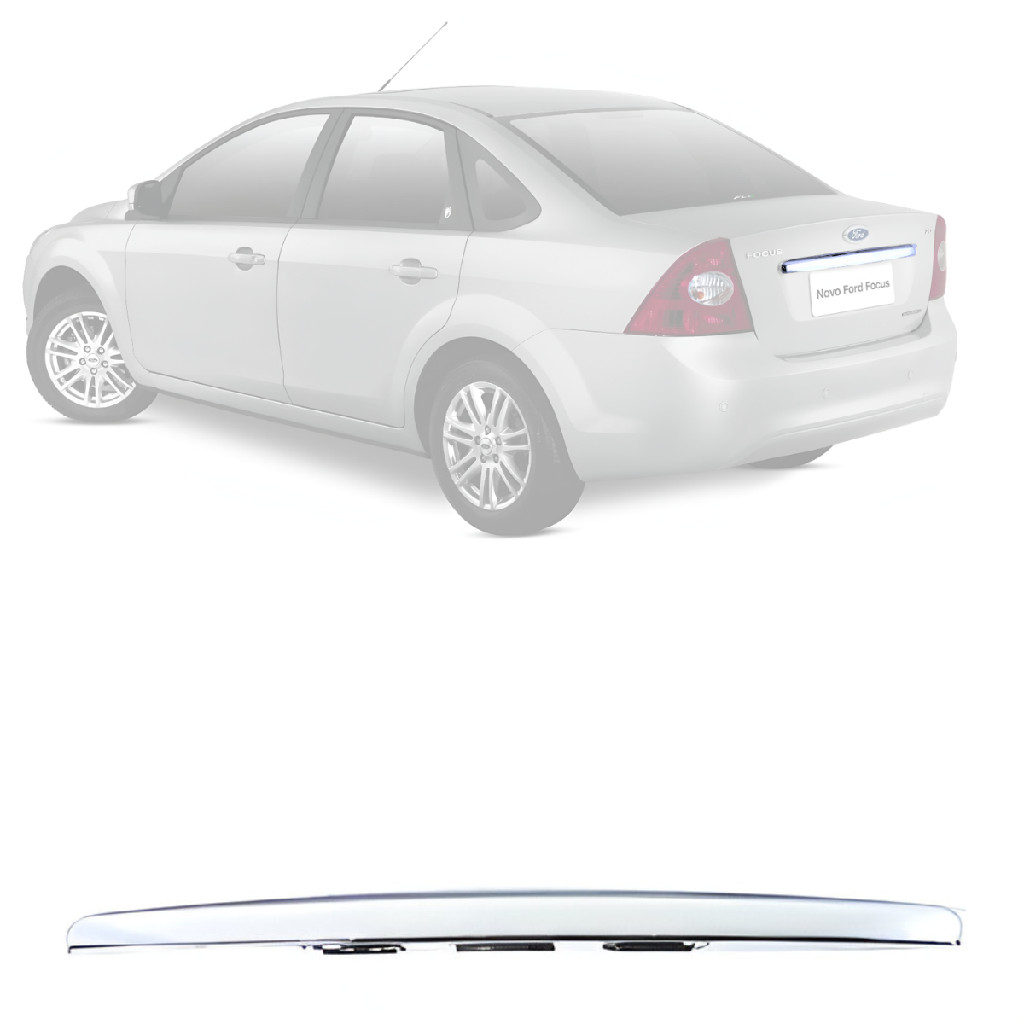 Friso Cromado Acabamento Porta Malas Focus Sedan 2009 2010 2012 2013 8M51F43400AB