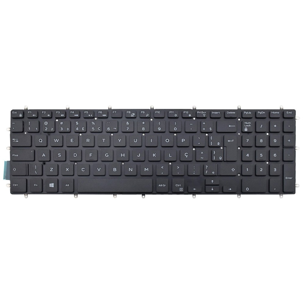 Teclado para Notebook Dell Inspiron 15-5570 | Preto ABNT2 em Oferta na Shopee