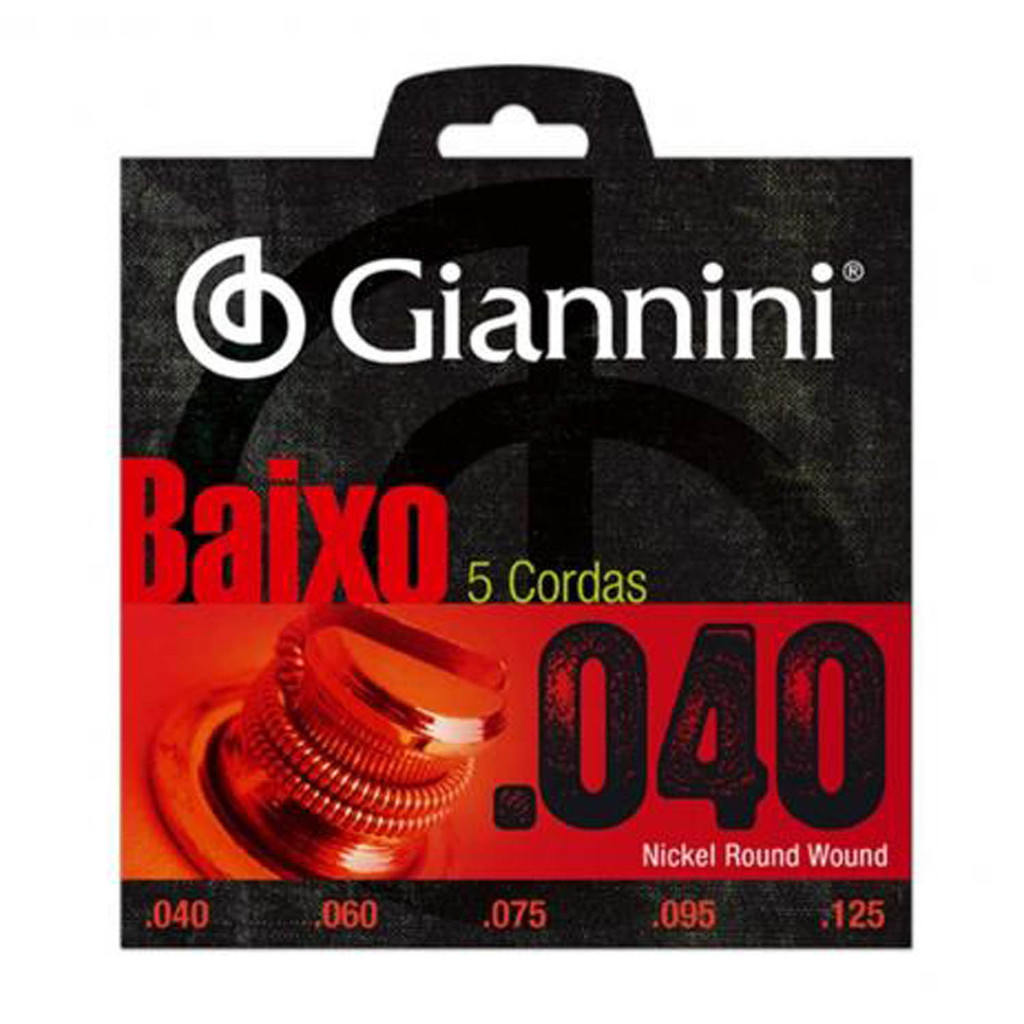 Encordoamento Contra Baixo 5 Cordas .040 Giannini GEEBRL5