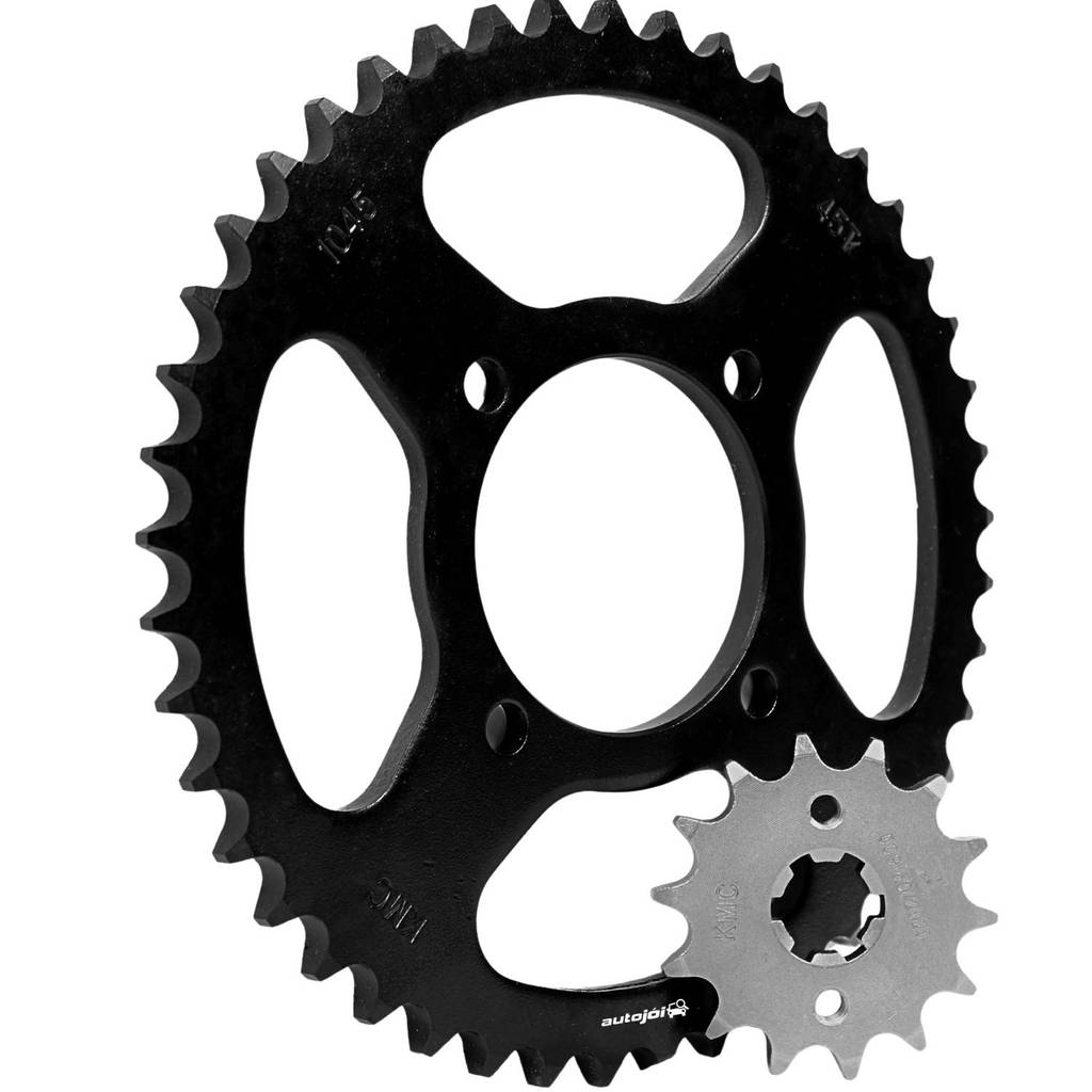 Kit Coroa Pinhão Ybr Factor 125 2004 A 2016 Aço 1045 Kmc Pro · foto 2