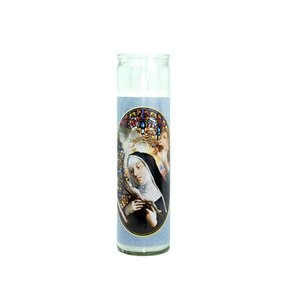 Vela Vidro Altar Santa Rita 22cmx 8cm
