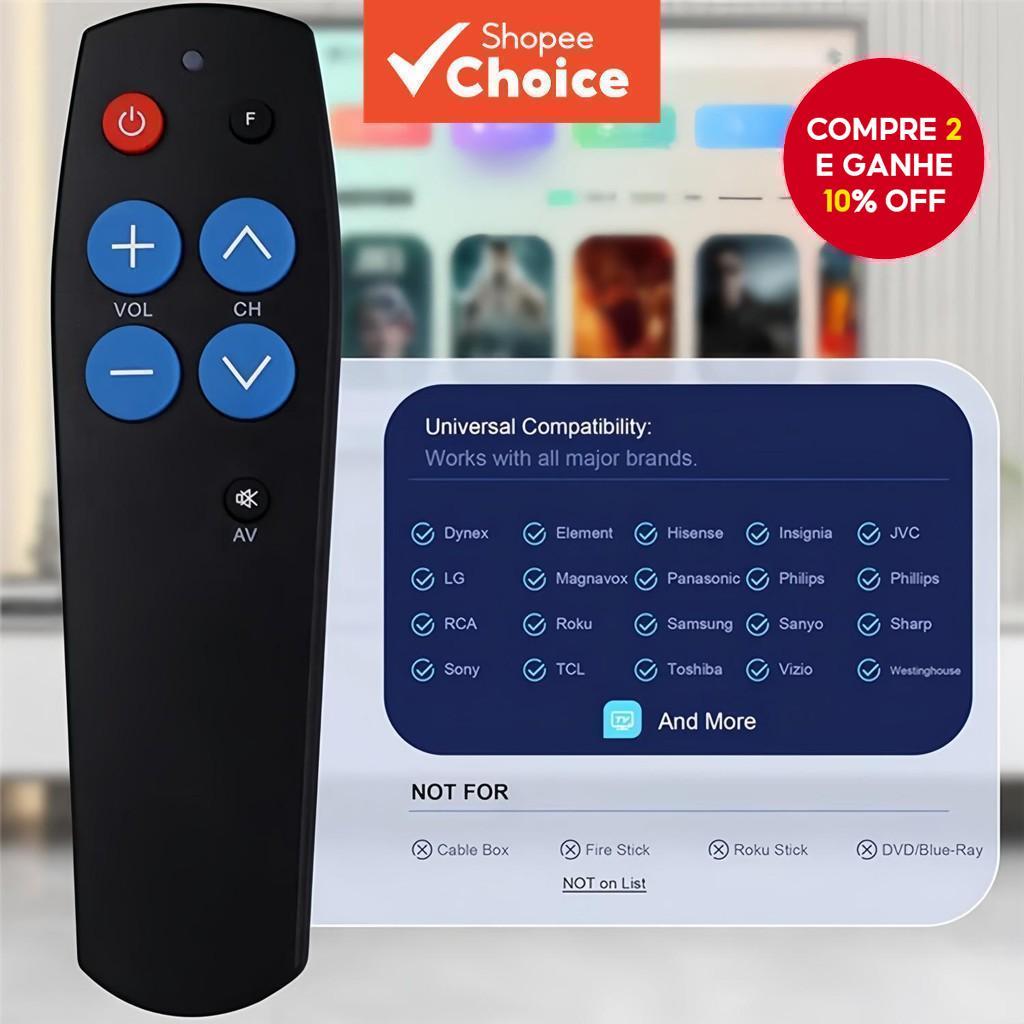Controle Remoto Universal Aprendizado com 7 Botões, Clone e Copia, Controle Inteligente IR para TV, CD, DVD, STB, DVB,