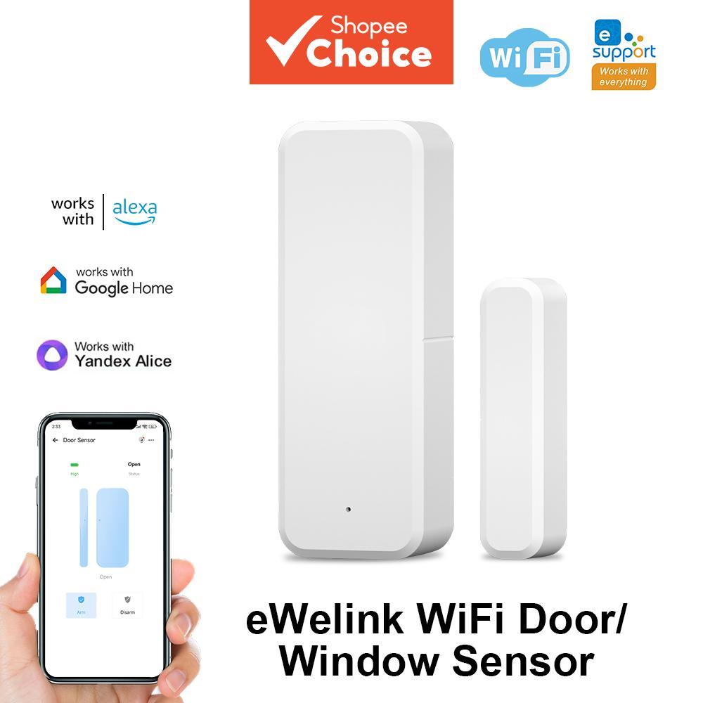 sensor De Janela De Porta Wifi-Contato Magnético De Alerta De Aplicativo ewelink Segurança Doméstica