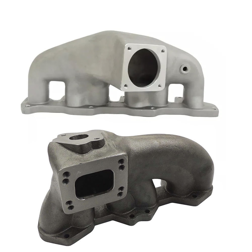 Coletor de admissão plenum modelo curto (short intake) + Coletor de escape para turbo VW Golf / Passat VR6 12V