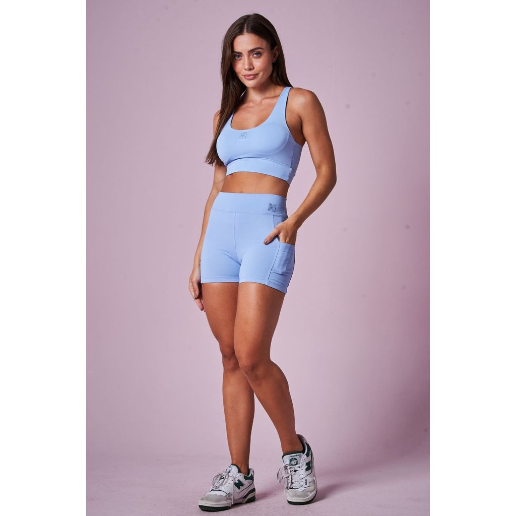 Short Feminino em Poliamida Planet Girls Azul em Oferta na Shopee