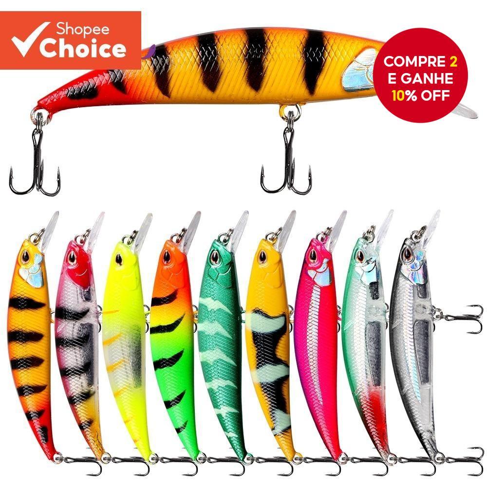 Isca Para A Pesca 7cm/9g Afundamento De Minneve Equipamento De Fantasma Camarão Água De Lança Longa Dura Traço em Oferta na Shopee