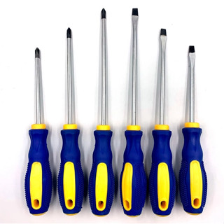 Jogo De Chaves De Fenda E Philips Com 6 Peças em Aço Cabo emborrachado em Oferta na Shopee