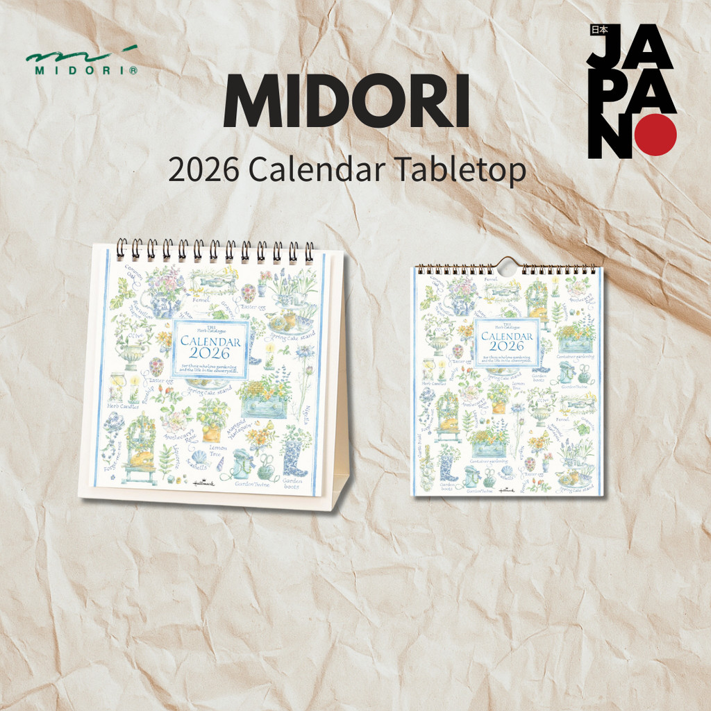 Catálogo De Ervas Grande De Parede Com Calendário Hallmark 2026 845315 , De Mesa 845568 Pequenas De 845414