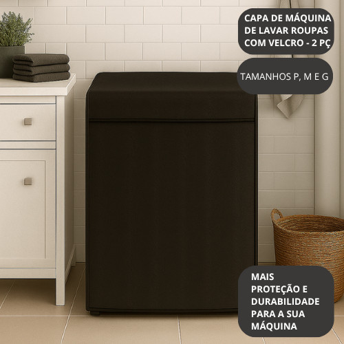 Capa para Máquina de Lavar Impermeável com Velcro em Oferta na Shopee