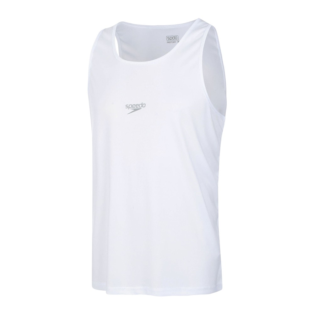 Regata Masculina Basic Interlock Treinos Academia Speedo - BRANCO