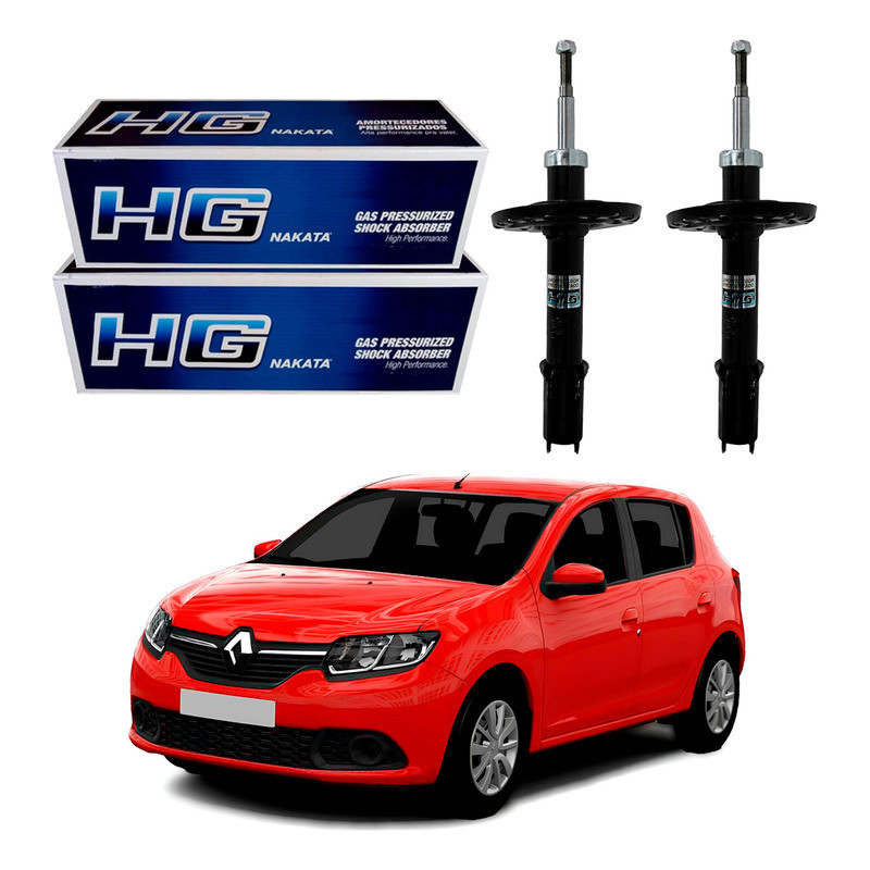 Par Amortecedor Dianteiro. Sandero 1.0 2015 A 2016