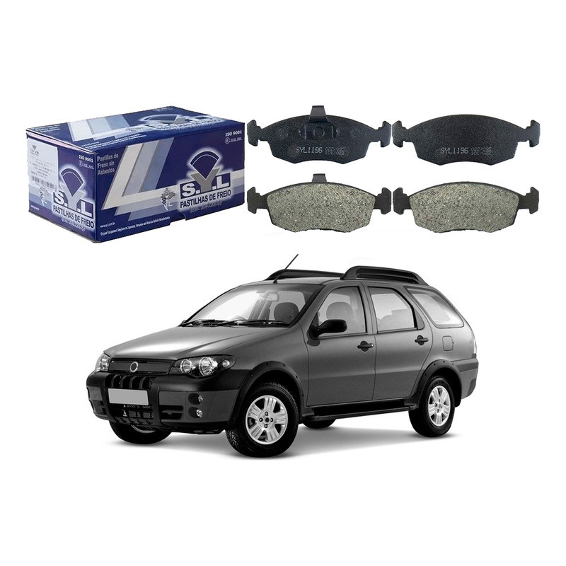 Pastilha Freio Dianteira, Palio Adventure 1.8 2003 A 2010