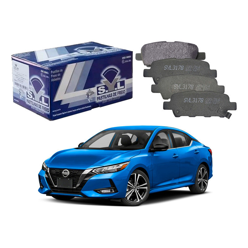 Pastilha Freio Traseira, Sentra 2.0 2020 A 2021