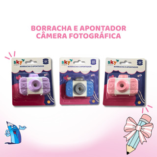 BORRACHA E APONTADOR CÂMERA 01 FURO SKYPAPER SK0241 em Oferta na Shopee
