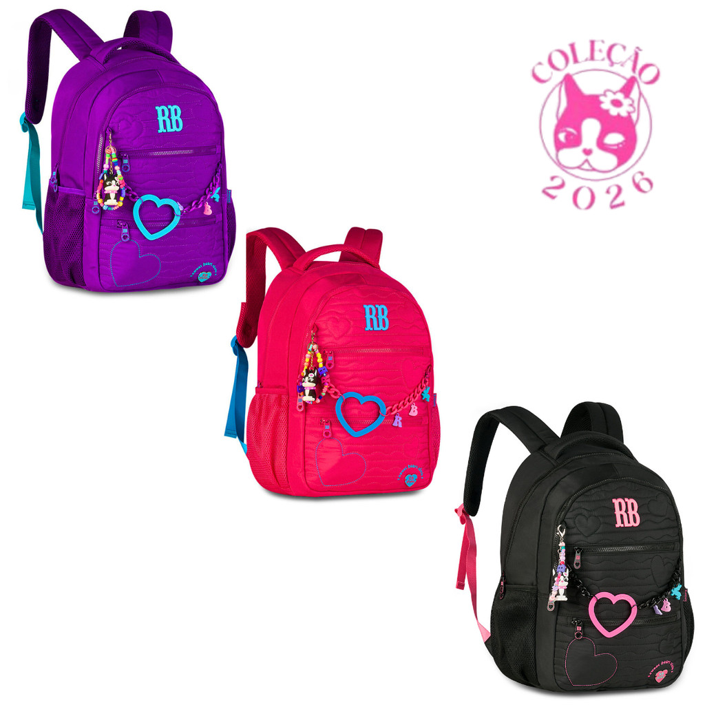 Mochila de Costas Rebecca Bonbon Heart Beats -Clio Style em Oferta na Shopee