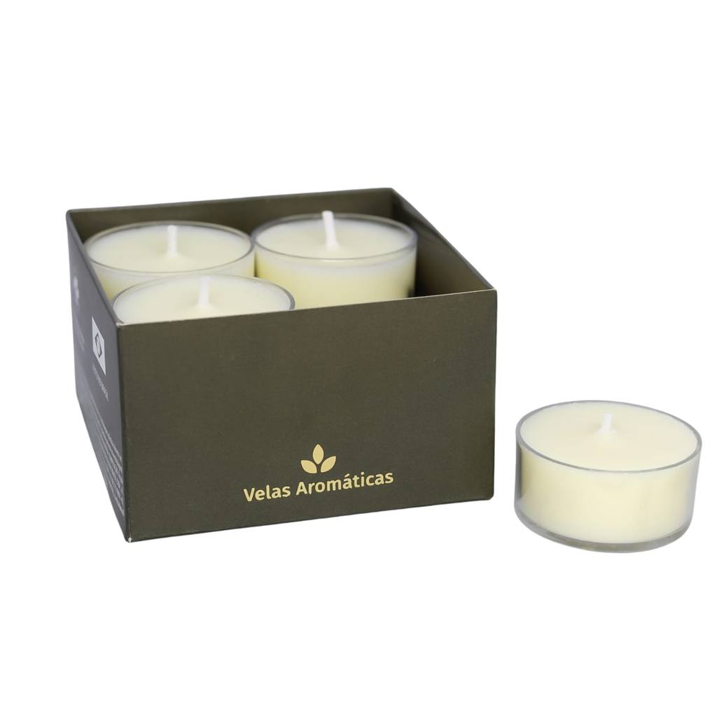 Vela Aromática Premium Algodão C/4 Mini Velas Velitah Brasil em Oferta na Shopee
