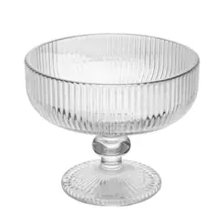 Taça de Sobremesa 300ml Lines Cristal Ecológico Wolff para Doces Mousses Sorvetes Frutas Cremes Mesa Posta Elegante Casa