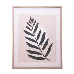 Quadro Decorativo Folha Botânica 40cm x 50cm MDF - Wolff