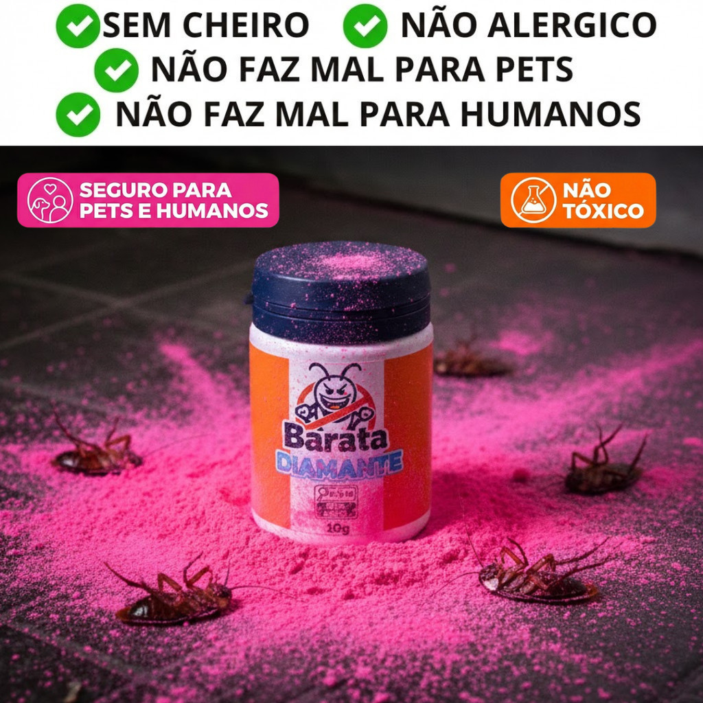 Mata Barata Francesinha  Barata Diamante Revendedor oficial Inseticida Poderoso Original em Oferta na Shopee