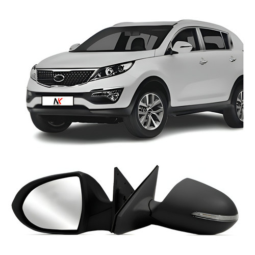 Par/Un Retrovisor Elétrico Sportage 2011 2012 A 2016 Com Pisca